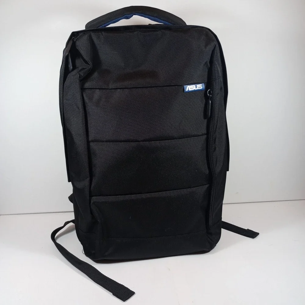 ASUS Laptop Backpack One Size Black Excellent Slim Padded Tech Commuter Bag
